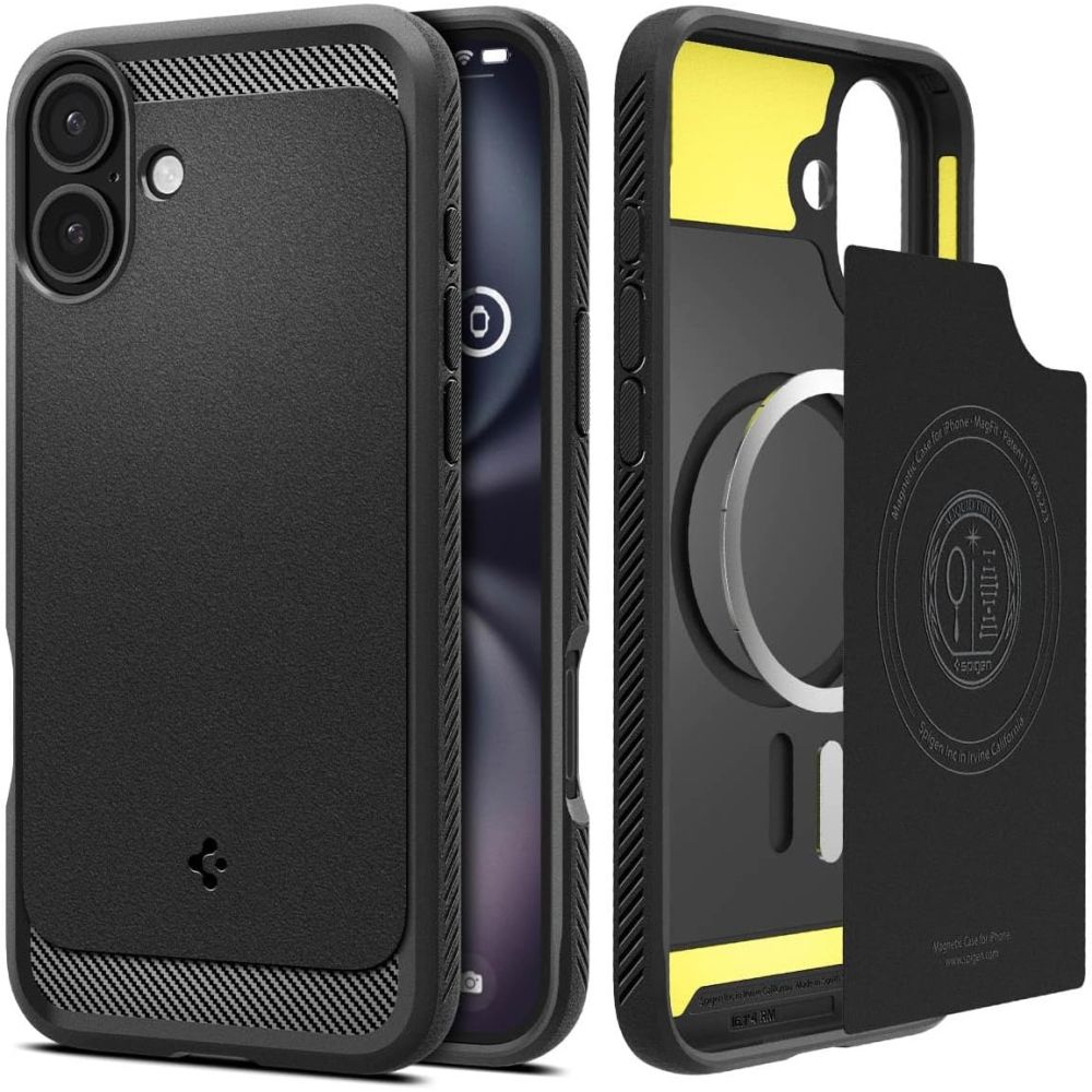 Θήκη Spigen Rugged Armor Magsafe για Apple iPhone 16 Ματ Μαύρη | Θήκες - shopin.gr