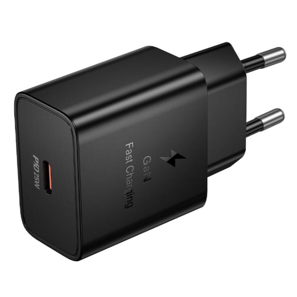 Φορτιστής Ταξιδίου Hoco N76 Star GaN 25W Fast Charge με 1xUSB-C Μαύρος | Φορτιστές - shopin.gr