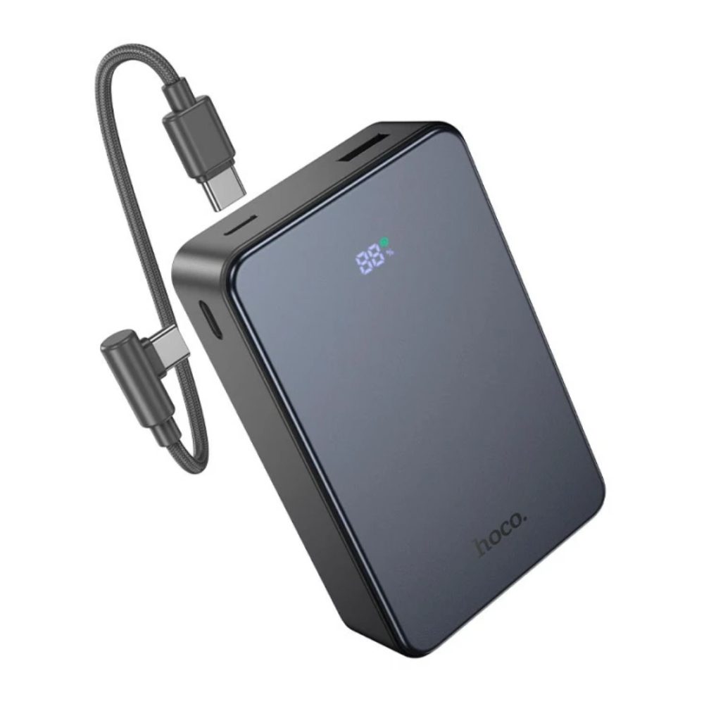 Power Bank Hoco J170A Starlight 20000mAh 1xUSB-A 22.5W 2xUSB-C PD20W Digital LED Ένδειξη Μπαταρίας και Braided Καλώδιο USB-C σε UB-C Μαύρο | Power Bank - shopin.gr