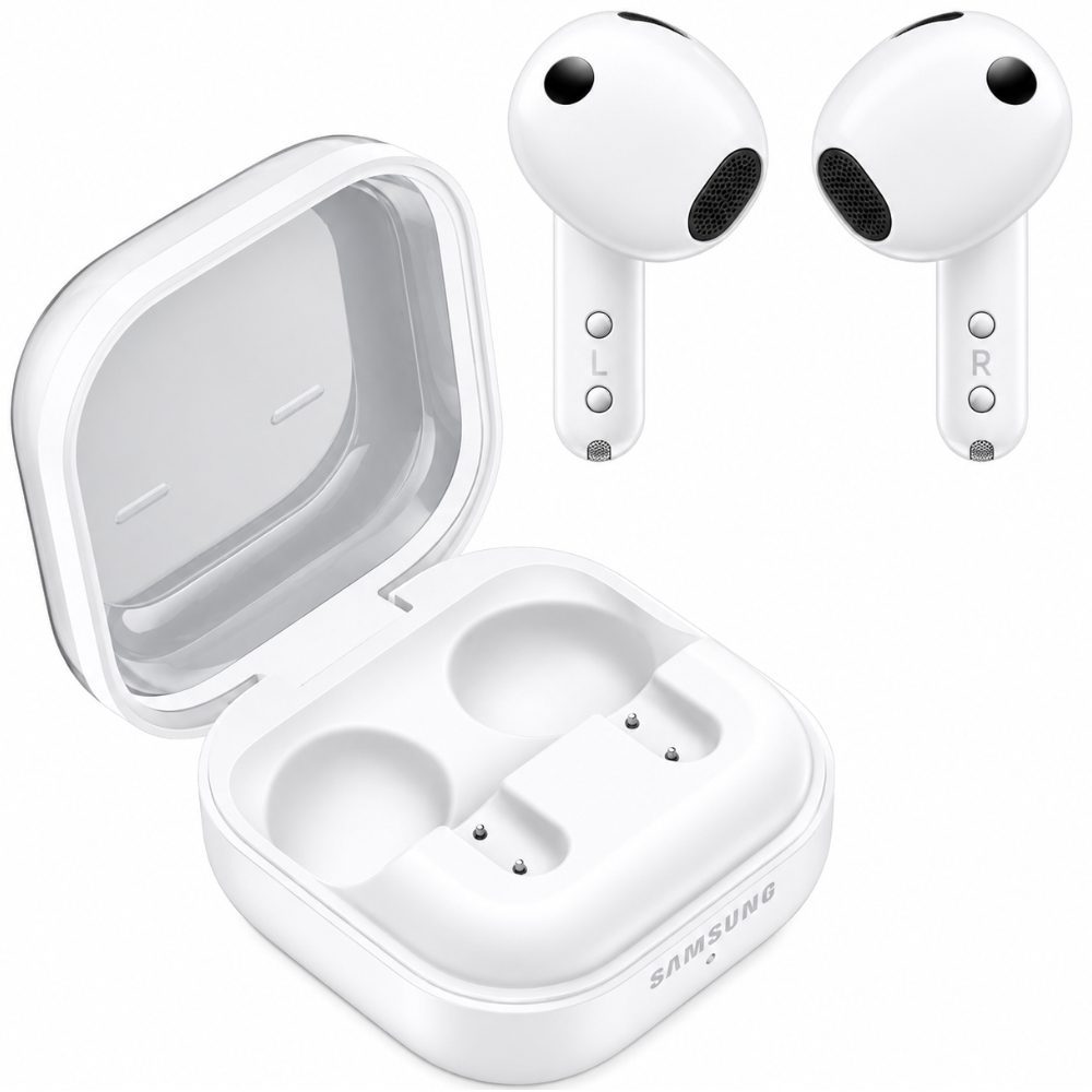 Wireless Bluetooth Samsung Galaxy Buds4 SM-R540 Hybrid ANC IP54 + Charging Case White | Bluetooth - shopin.gr