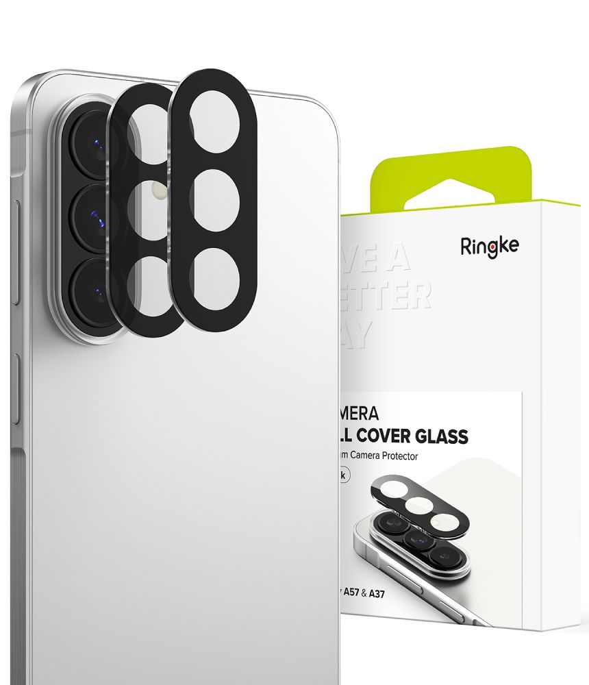 Προστασία Κάμερας Ringke Full Cover για Samsung SM-A376 Galaxy A37 SM-A576 Galaxy A57  Μαύρο 2 Τεμαχίων | Προστασία Κάμερας - shopin.gr