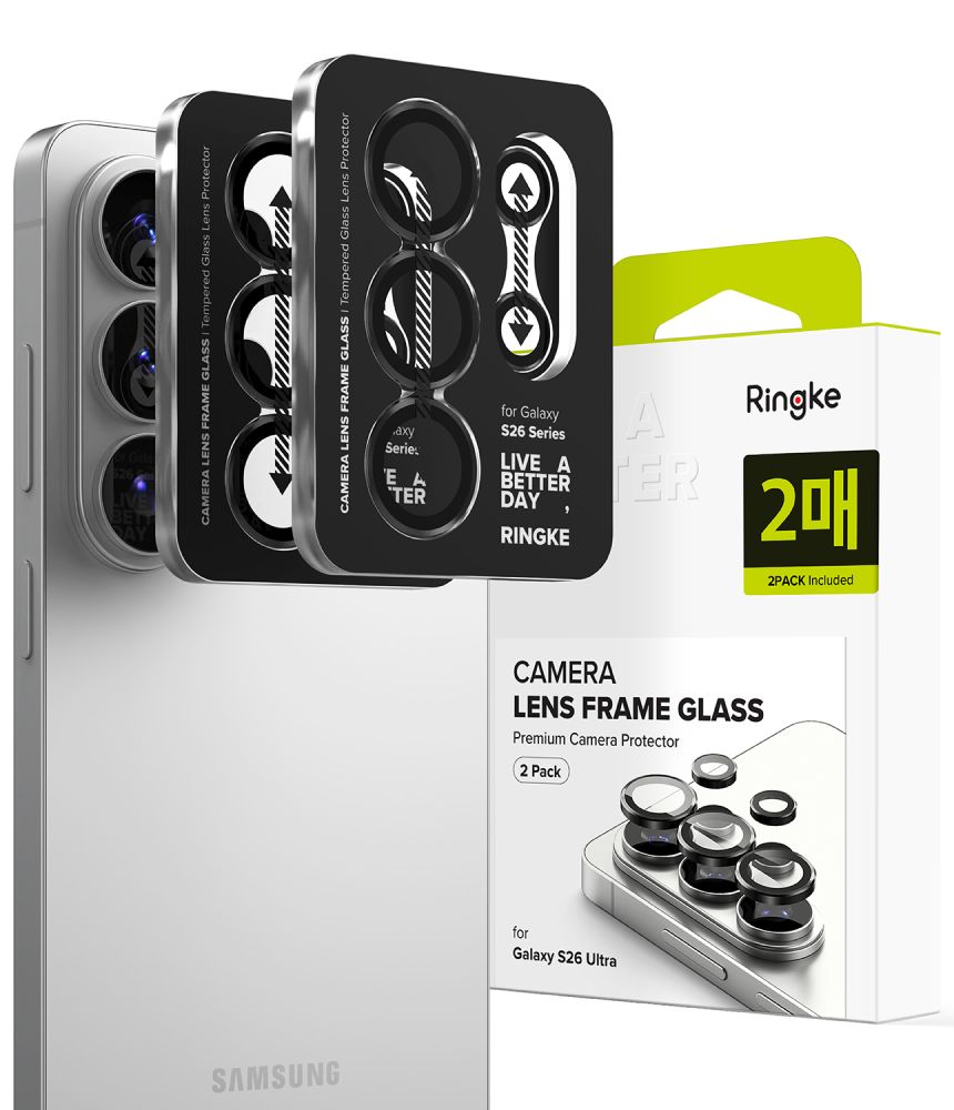 Προστασία Κάμερας με Πλαίσιο Ringke για Samsung SM-S948 Galaxy S26 Ultra 5G Μαύρο 2 Τεμαχίων | Προστασία Κάμερας - shopin.gr