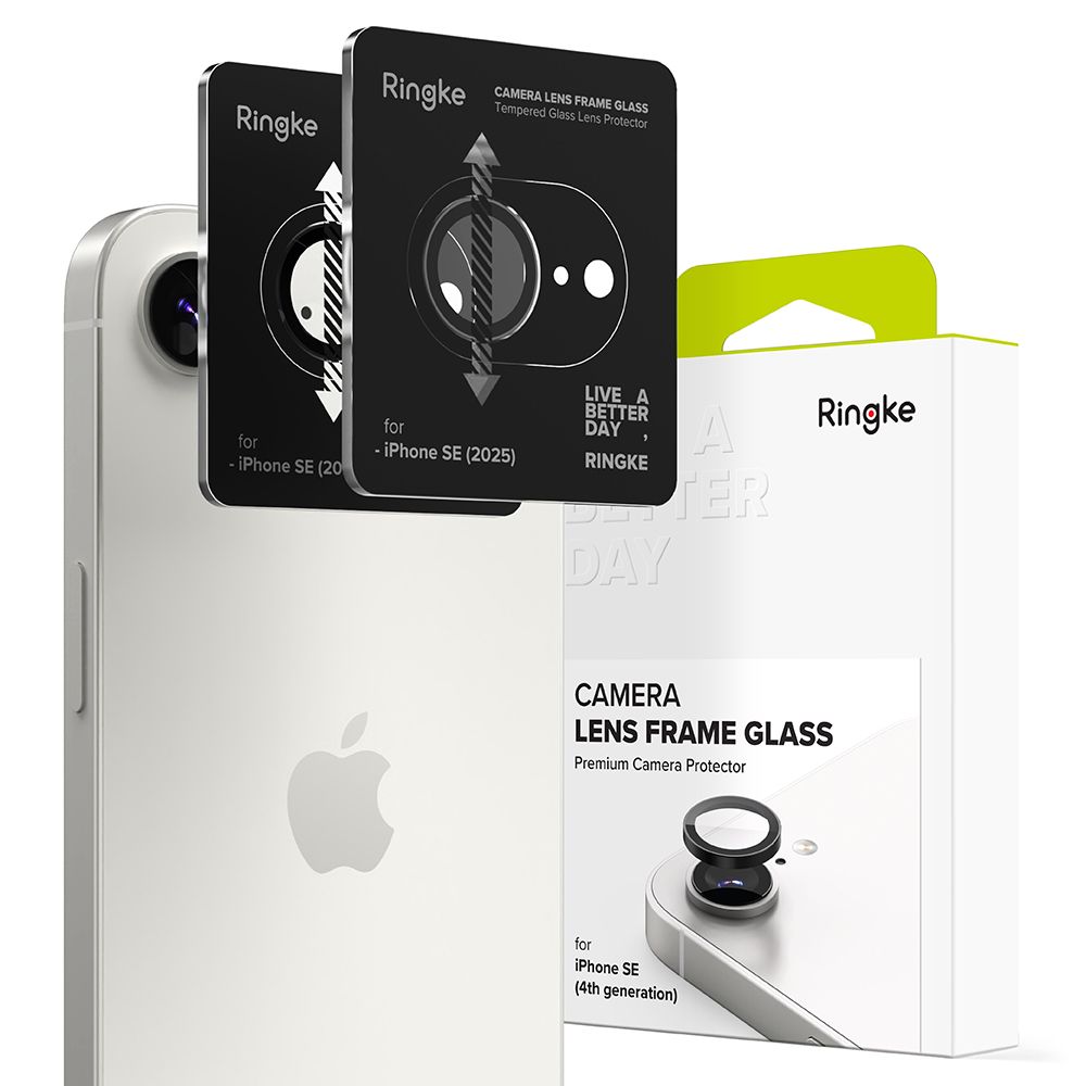 Προστασία Κάμερας με Πλαίσιο Ringke για Apple iPhone 16e 17e Black 2 Τεμαχίων | Προστασία Κάμερας - shopin.gr