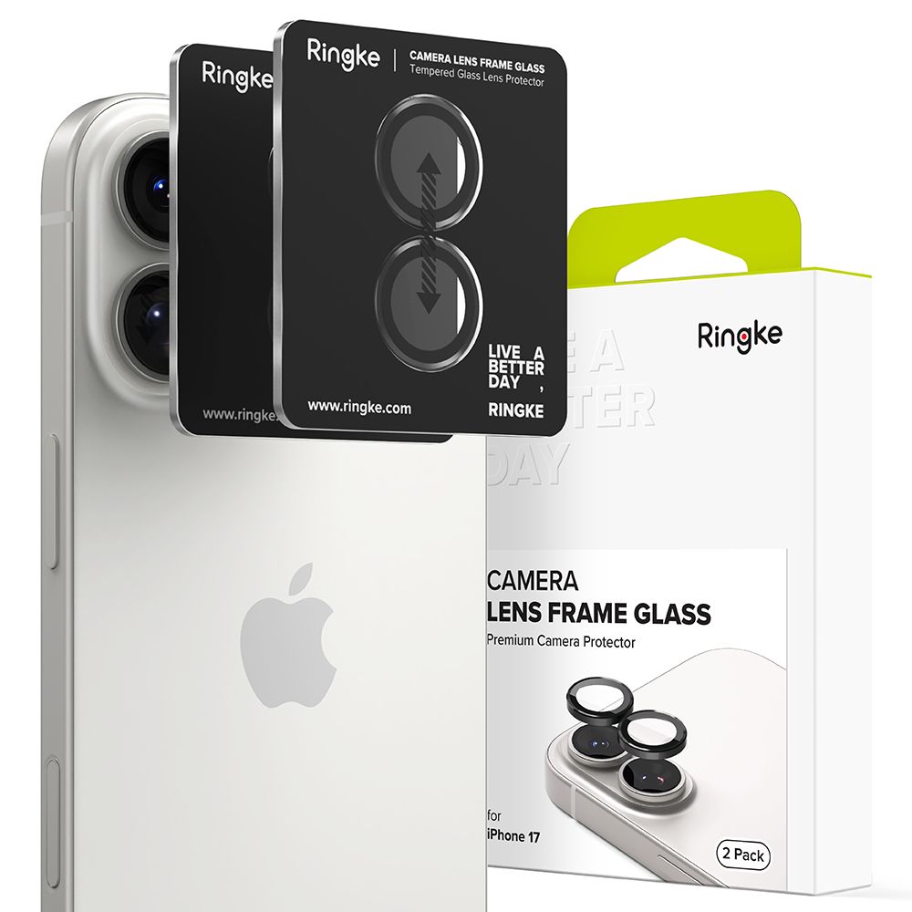 Προστασία Κάμερας με Πλαίσιο Ringke για Apple iPhone 17  Μαύρο 2 Τεμαχίων | Προστασία Κάμερας - shopin.gr