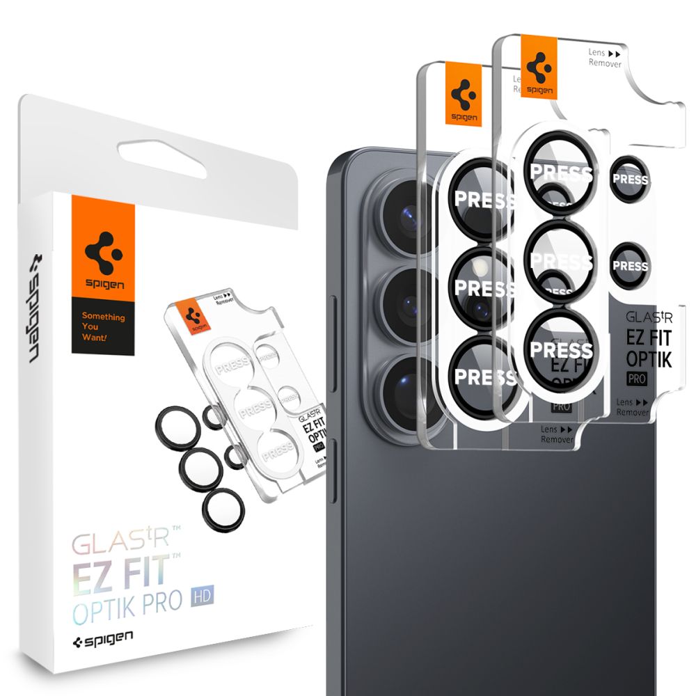 Προστασία Κάμερας Spigen Optik Pro HD Glass Ez Fit για Samsung SM-S948 Galaxy S26 Ultra 2 Τεμαχίων Μαύρο | Προστασία Κάμερας - shopin.gr