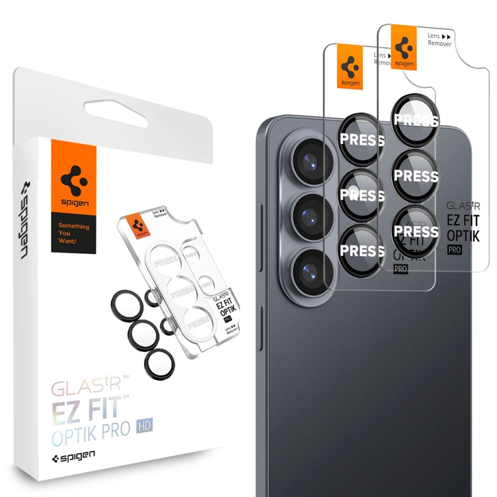 Προστασία Κάμερας Spigen Optik Pro HD Glass Ez Fit για Samsung SM-S947 Galaxy S26+ 2 Τεμαχίων Μαύρο | Προστασία Κάμερας - shopin.gr