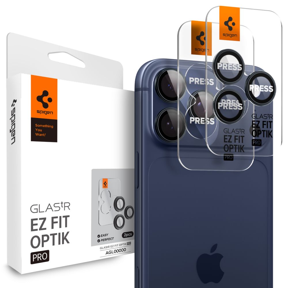 Προστασία Κάμερας Spigen Optik Pro Ez Fit για Apple iPhone 16 Pro 16 Pro Max 17 Pro 17 Pro Max Σκούρο Μπλε 2 Τμχ | Προστασία Κάμερας - shopin.gr