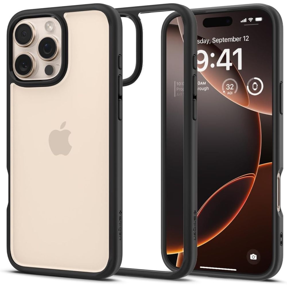 Θήκη Spigen Ultra Hybrid για Apple iPhone 16 Pro Max Ματ Μαύρη | Θήκες - shopin.gr
