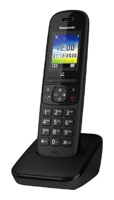 Ασύρματο Ψηφιακό Τηλέφωνο Panasonic KX-TGH710 EU Μαύρο με Έγχρωμη Οθόνη 1