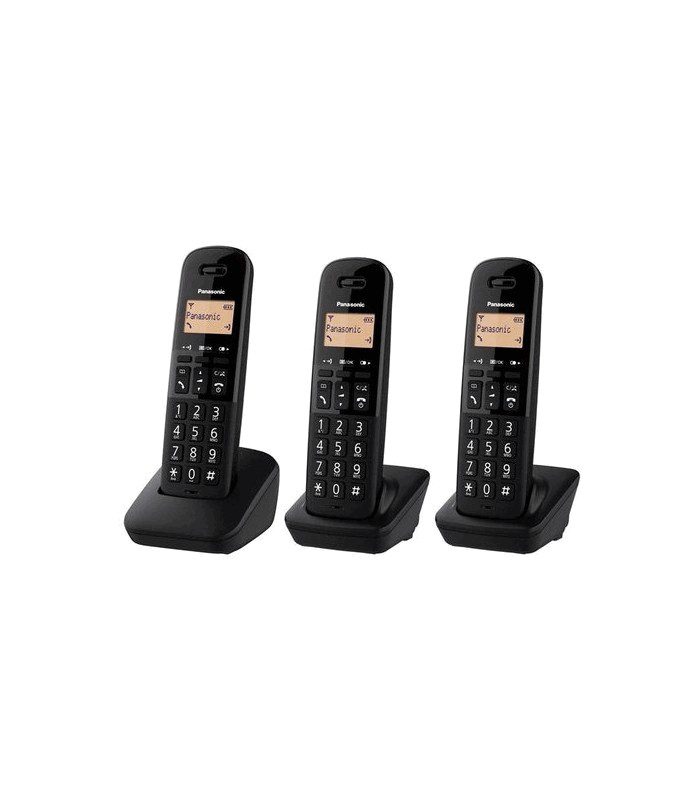 Ασύρματο Ψηφιακό Τηλέφωνο Panasonic KX-TGB613 EU Trio Μαύρο | Ασύρματα Τηλέφωνα - shopin.gr
