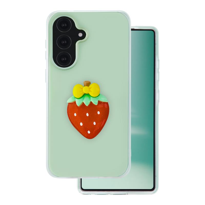 Θήκη TPU & PC inos Samsung A165 Galaxy A16/ A166 Galaxy A16 5G Fresh Pop Strawberry Φυστικί | Shopin.gr