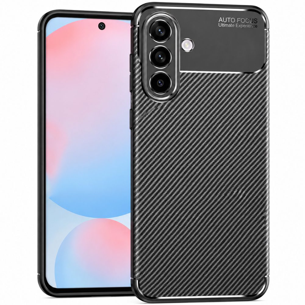 Θήκη Ancus AutoFocus Carbon Fiber για Samsung Galaxy A56 5G Μαύρη | Θήκες - shopin.gr