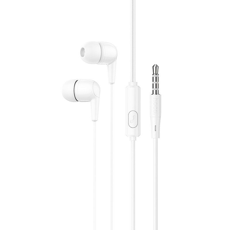Hands Free Hoco M97 Enjoy Earphones Stereo 3.5mm με Μικρόφωνο και Πλήκτρο Λειτουργίας Λευκά | Hands Free - shopin.gr