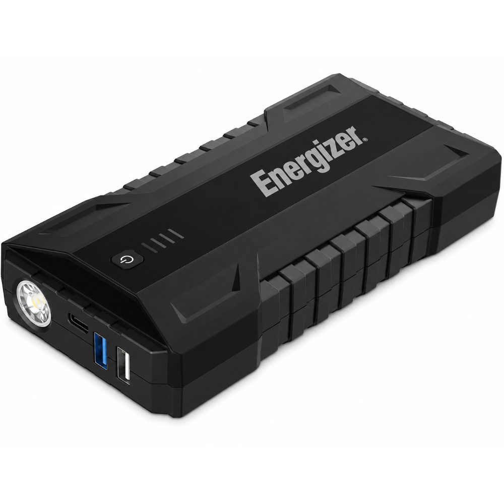 Power Bank Energizer JE12000 12000mAh PD15W QC με 2xUSB-A 1xUSB-C LED Ένδειξη Μπαταρίας και Προσάρτημα Εκκίνησης Αυτοκινήτου 1800A Ασημί | Power Bank - shopin.gr