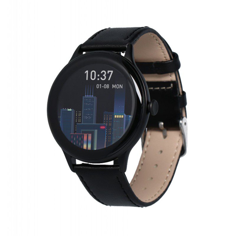 Smartwatch Maxcom FW48 Vanad Satin IP67 200mAh με 1.32” AMOLED Ecoleather Band Μαύρο | Smartwatches - shopin.gr