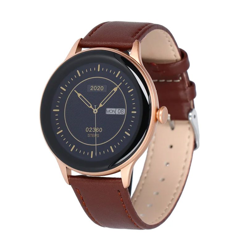 Smartwatch Maxcom FW48 Vanad Satin IP67 200mAh με 1.32” AMOLED Ecoleather Band Gold Satin | Smartwatches - shopin.gr