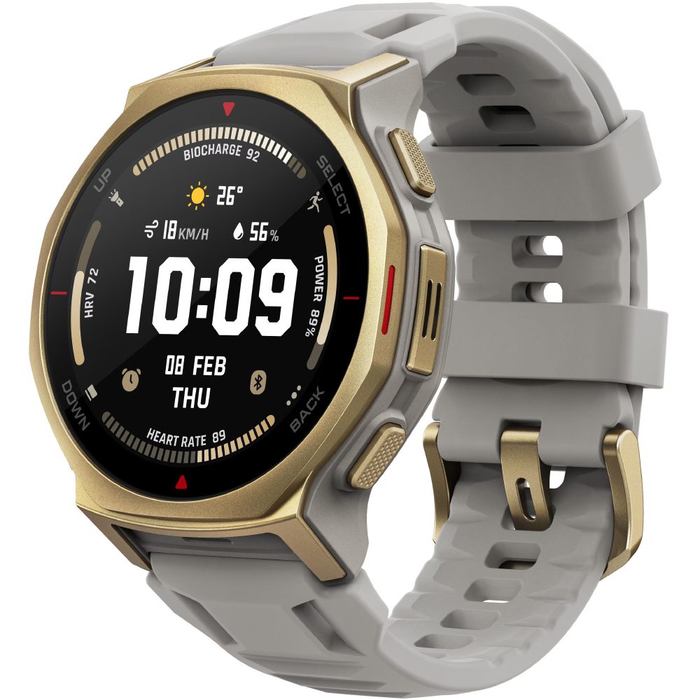 Smartwatch Amazfit T-Rex 3 Pro 1.32" AMOLED GPS NFC 10 ATM Arctic Gold | Smartwatches - shopin.gr