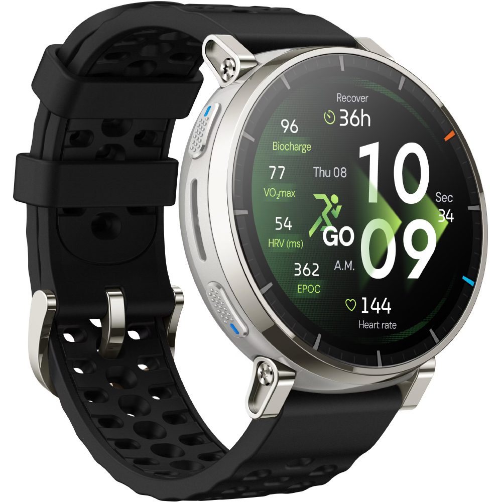 Smartwatch Amazfit Active 3 Premium 1.32" AMOLED GPS NFC 5 ATM με Δυνατότητα Κλήσεων Apex Silver | Smartwatches - shopin.gr