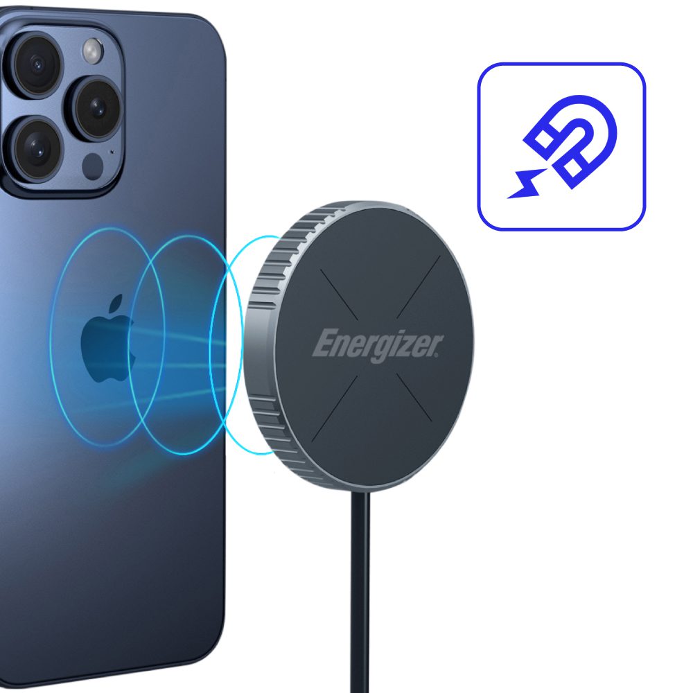 Ασύρματος Φορτιστής Energizer WCP112 15W Ultra-Thin Travel Size Fast Charge USB-C με Πιστοποίηση Qi2 Μαύρος | Ασύρματοι Φορτιστές - shopin.gr