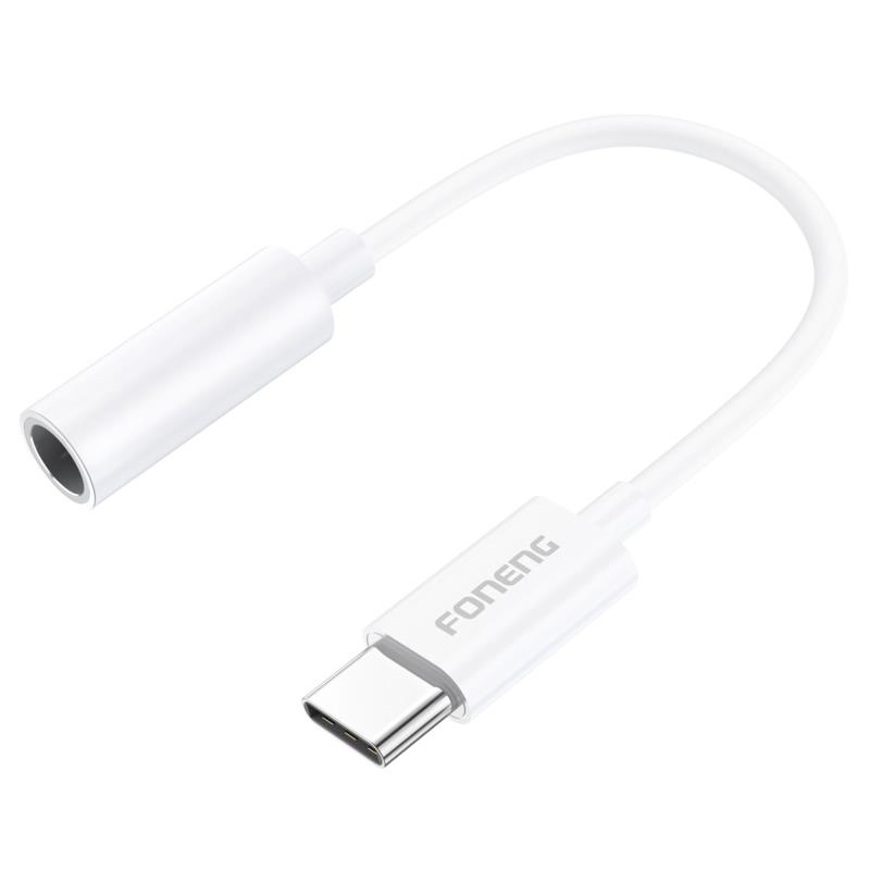Αντάπτορας Foneng BM21 3.5mm Θηλυκό σε USB C Αρσενικό 0.1m Λευκό Αντάπτορας Foneng BM21 3.5mm Θηλυκό σε USB C Αρσενικό 0.1m Λευκό | Shopin.gr