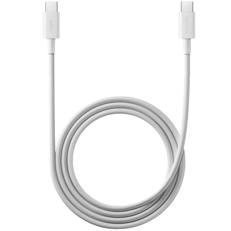 Καλώδιο Σύνδεσης USB 2.0 Xiaomi BHR087KGL Braided USB C σε USB C 120W 6A 1m Λευκό | Shopin.gr