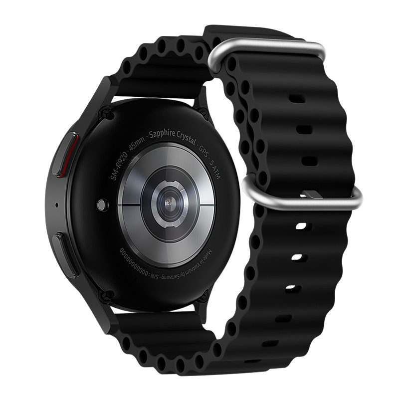 Watchband Hoco WH01 Flexible Series για Samsung Huawei Xiaomi Vivo OPPO κα 22mm Universal Μαύρο Silicon Band | Αξεσουάρ Wearables - shopin.gr