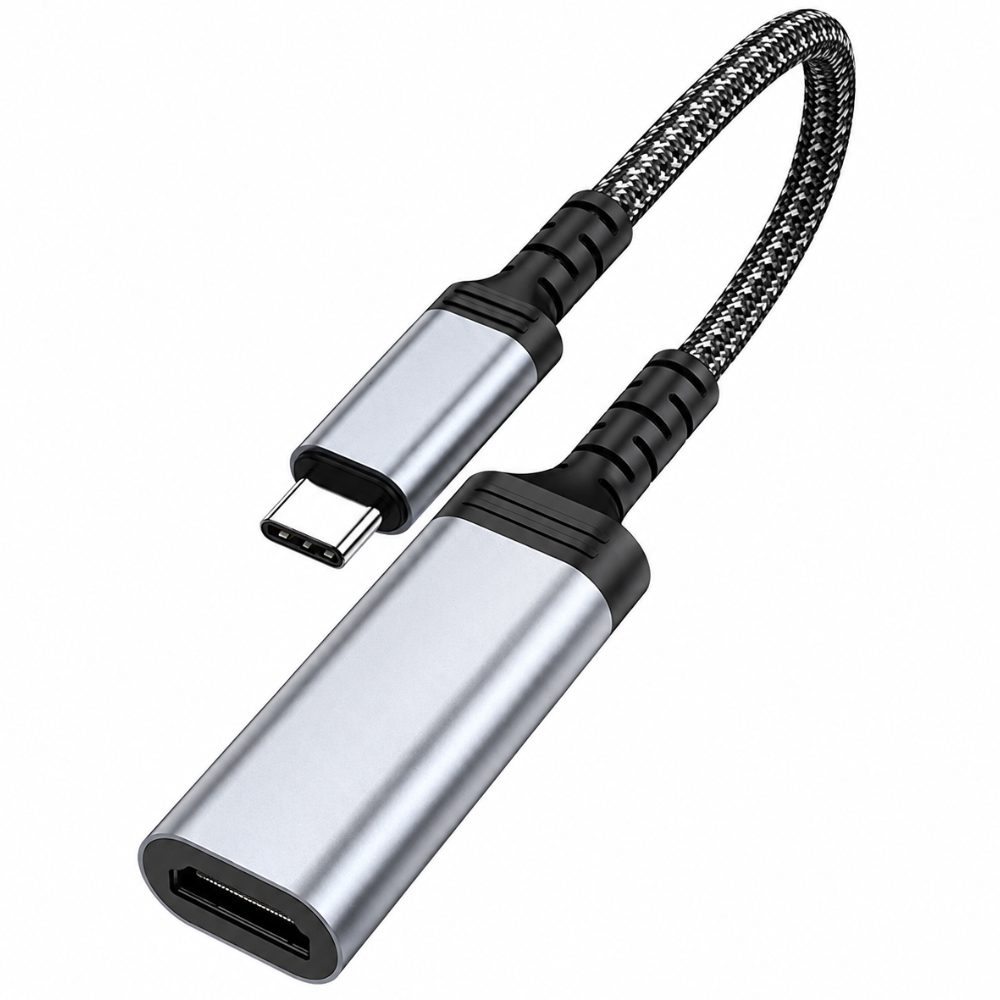 Αντάπτορας Hoco UA43A USB-C σε HDMI 4K 30Hz Braided Μαύρος 20cm | Αντάπτορες - shopin.gr
