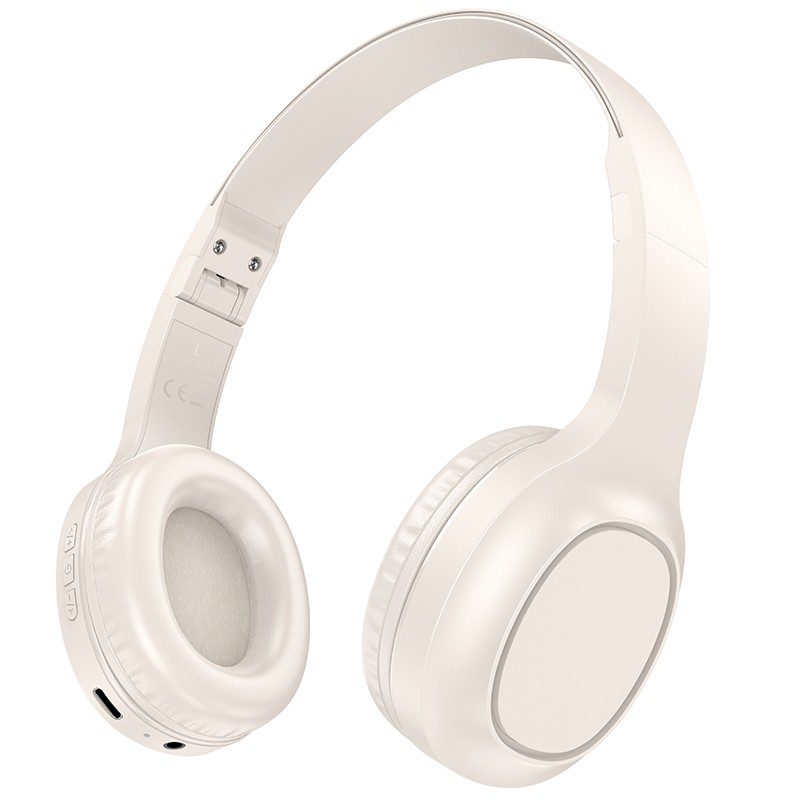 Wireless Ακουστικά Stereo Hoco W46 Charm V5.3 200mAh AUX Λευκά | Bluetooth - shopin.gr