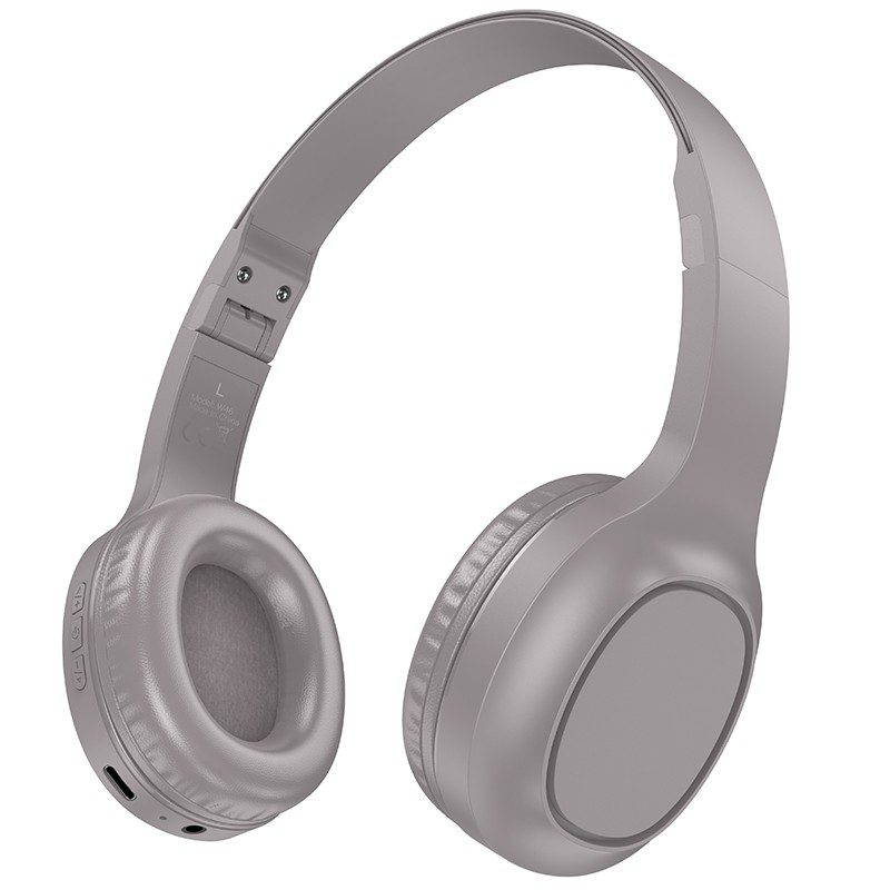 Wireless Ακουστικά Stereo Hoco W46 Charm V5.3 200mAh AUX Καφέ | Bluetooth - shopin.gr