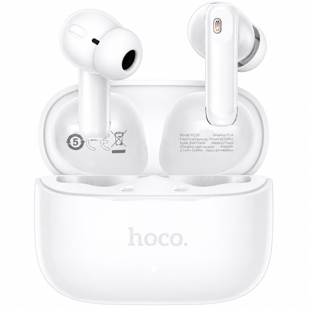 Wireless Hands Free Hoco EQ30 Eufonia TWS Hi-Fi v6.0 300mAh 7h Ομιλίας Λευκά | Bluetooth - shopin.gr