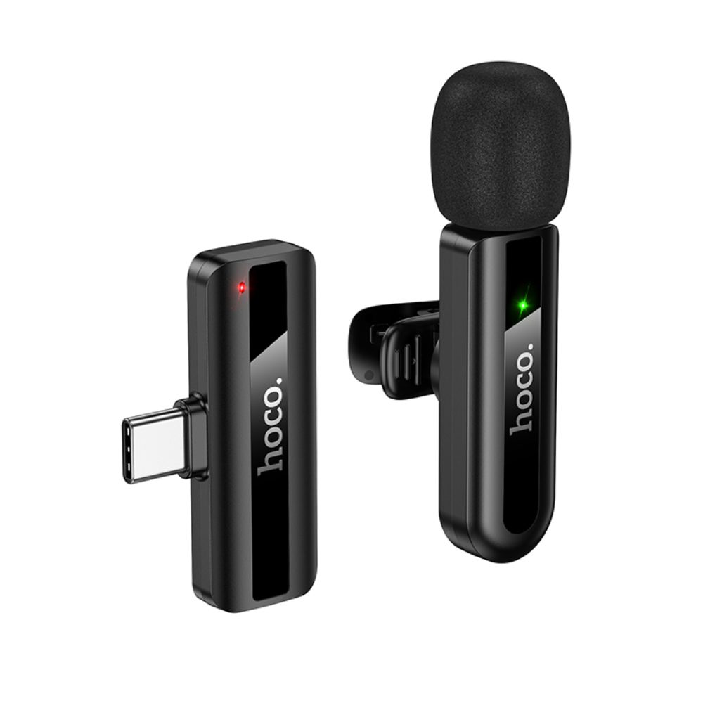 Μικρόφωνο Πέτου Ασύρματο Hoco L20 Fair Lavalier USB-C HD Πλήρως Πολυκατευθυντικό Μικρόφωνο 2.4GHz 60mAh 4h Λειτουργίας 15m Ακτίνα Μαύρο | Μικρόφωνα - shopin.gr