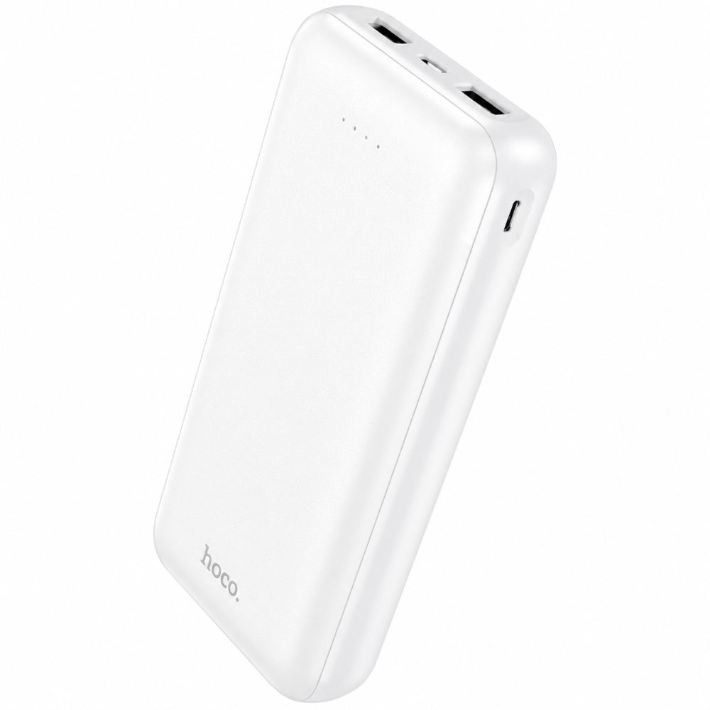 Power Bank Hoco J153A Stability 10W 20000mAh 2xUSB-A 1xUSB-C 1xMicroUSB και LED Ένδειξη Μπαταρίας Λευκό | Power Bank - shopin.gr