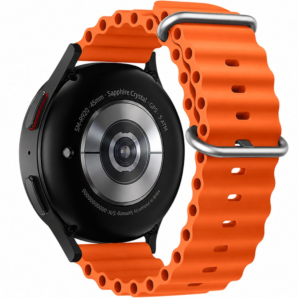 Watchband Hoco WH01 Flexible Series για Samsung Huawei Xiaomi Vivo OPPO κα 22mm Universal Πορτοκαλί Silicon Band | Αξεσουάρ Wearables - shopin.gr
