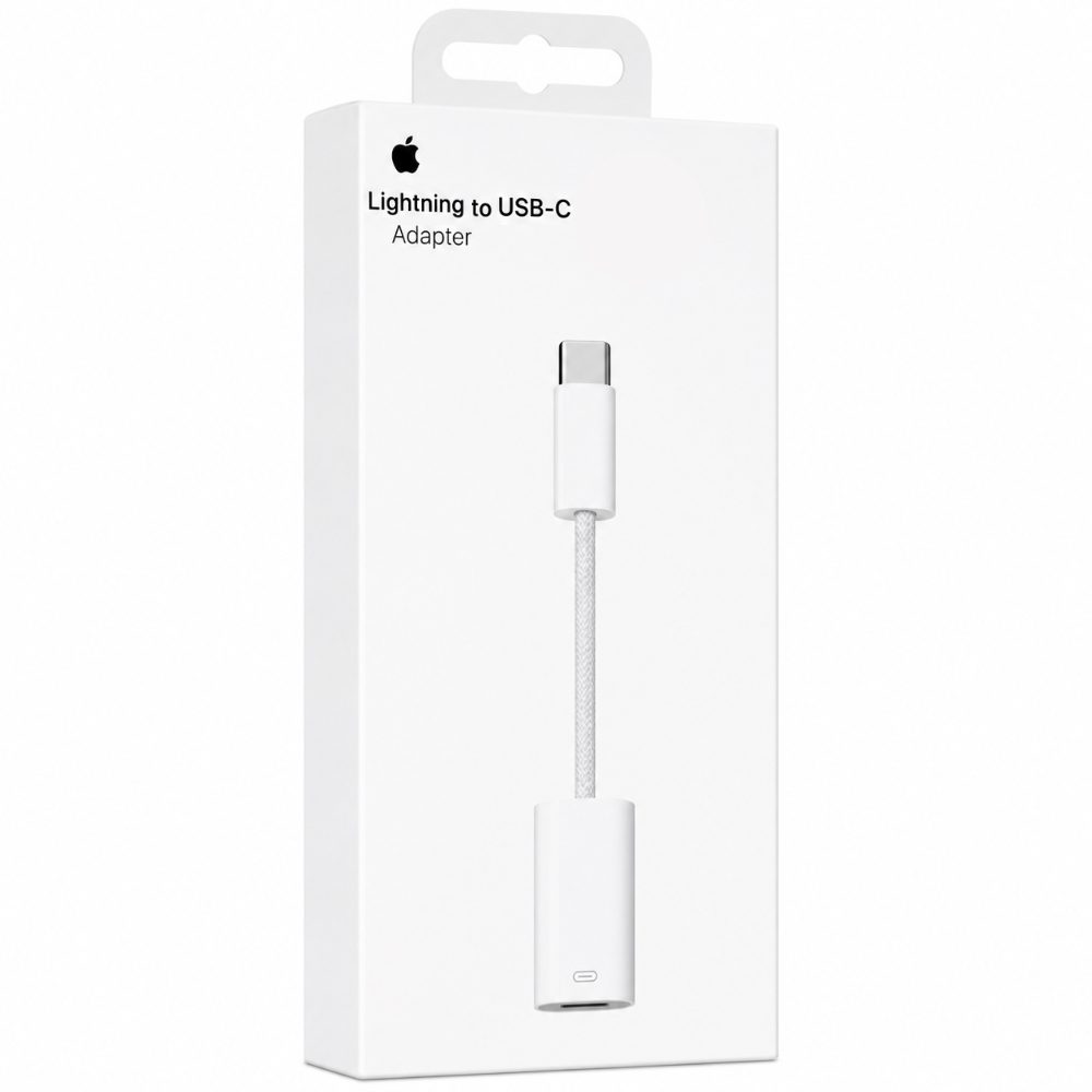 Αντάπτορας Apple Lightning σε USB-C MUQX3ZM/A Braided Λευκός | Αντάπτορες - shopin.gr