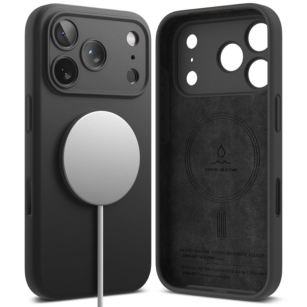 Θήκη Ringke Silicone Magsafe για Apple iPhone 17 Pro Μαύρη | Θήκες - shopin.gr