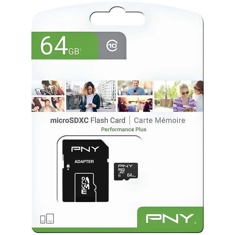 Κάρτα μνήμης Micro SDXC C10 UHS-I U1 PNY Performance Plus 100MB/s 64GB + 1 ADP Κάρτα μνήμης Micro SDXC C10 UHS-I U1 PNY Performance Plus 100MB/s 64GB + 1 ADP | Shopin.gr