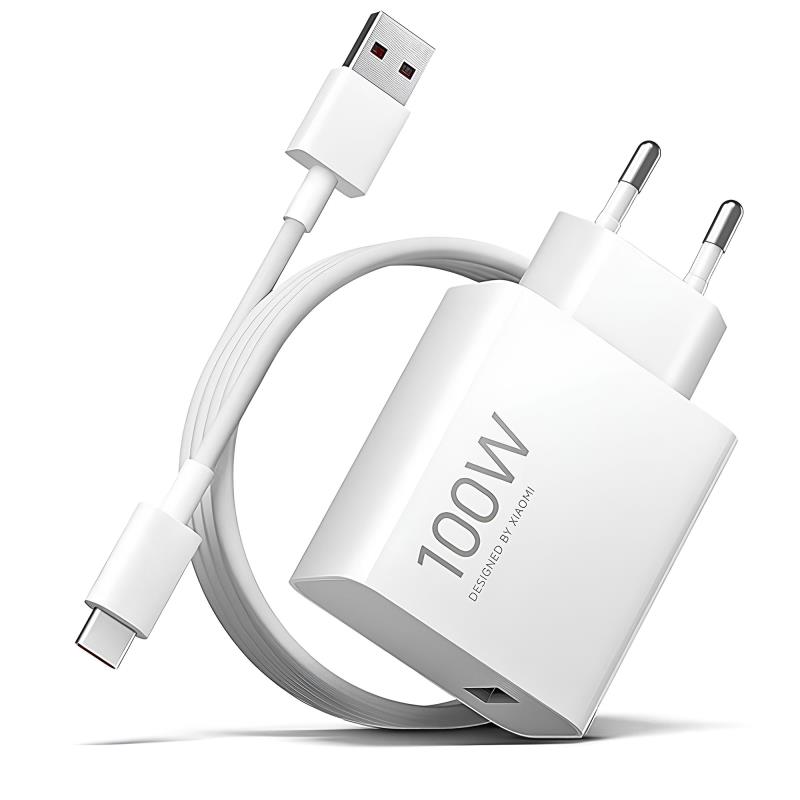 Φορτιστής Ταξιδίου Ταχείας Φόρτισης Xiaomi Combo με Έξοδο USB A 100W & Καλώδιο USB C 1m Λευκό | Shopin.gr