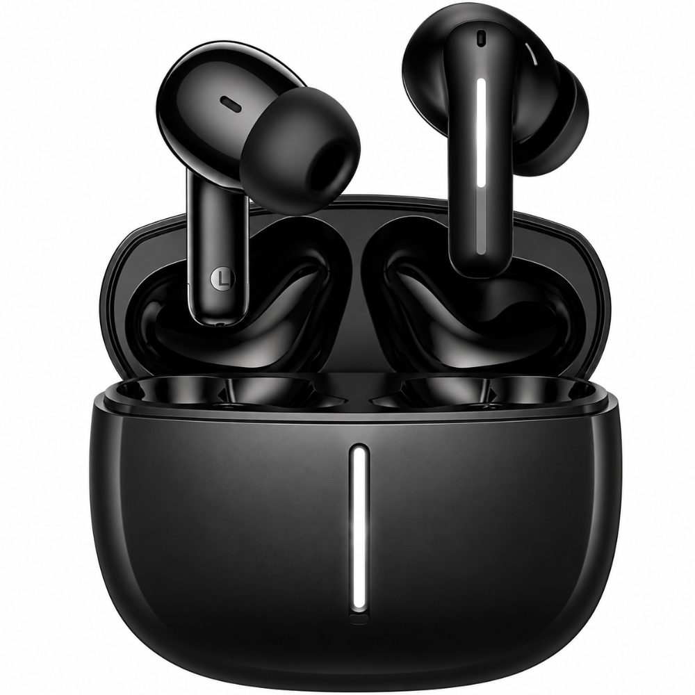 Wireless Hands Free Hoco EQ34 Plus Rima ANC+ENC v5.4 300mAh 7 Ώρες Λειτουργίας Μαύρα | Bluetooth - shopin.gr