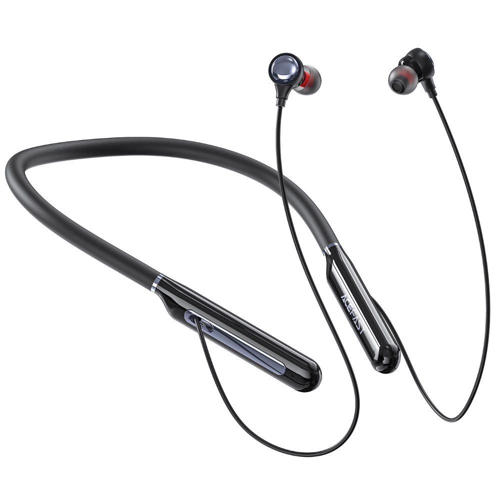 Bluetooth Hands Free Acefast N5 Neckband Magnetic v5.4 200mAh 30Hrs Αναπαραγωγής IPX4 Μαύρα | Bluetooth - shopin.gr