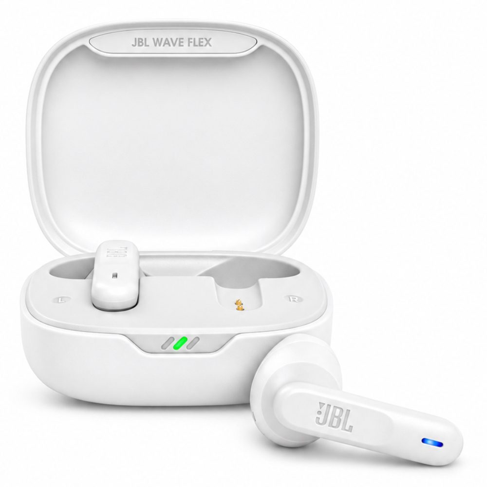 Wireless Hands Free JBL Wave Flex  Earbud με Voice Aware έως 32 Ώρες Λειτουργίας BT v5.2 IP54 White | Bluetooth - shopin.gr