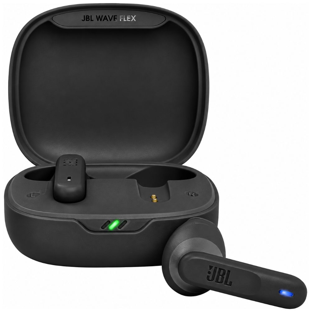 Wireless Hands Free JBL Wave Flex  Earbud με Voice Aware έως 32 Ώρες Λειτουργίας BT v5.2 IP54 Black | Bluetooth - shopin.gr