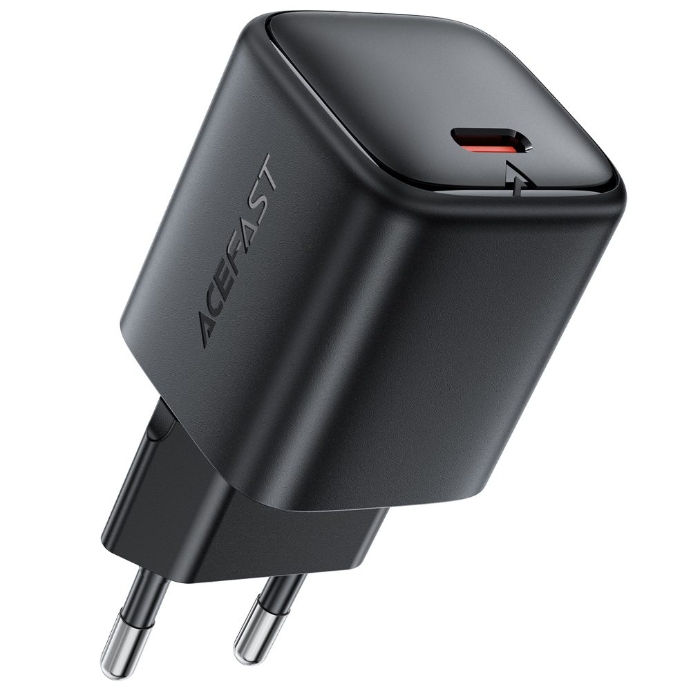 Φορτιστής Ταξιδίου Acefast A136 Mini Fast Charging 1xUSB-C PD40W QC3.0 GaN Μαύρος | Φορτιστές - shopin.gr