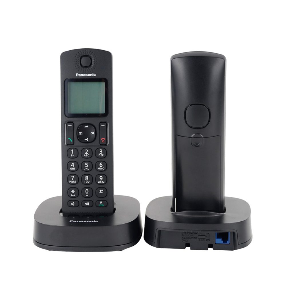 Ασύρματο Ψηφιακό Τηλέφωνο Panasonic KX-TGC312B Duo Μαύρο με Ανοικτή Συνομιλία και Αναγνώριση Κλήσης | Ασύρματα Τηλέφωνα - shopin.gr