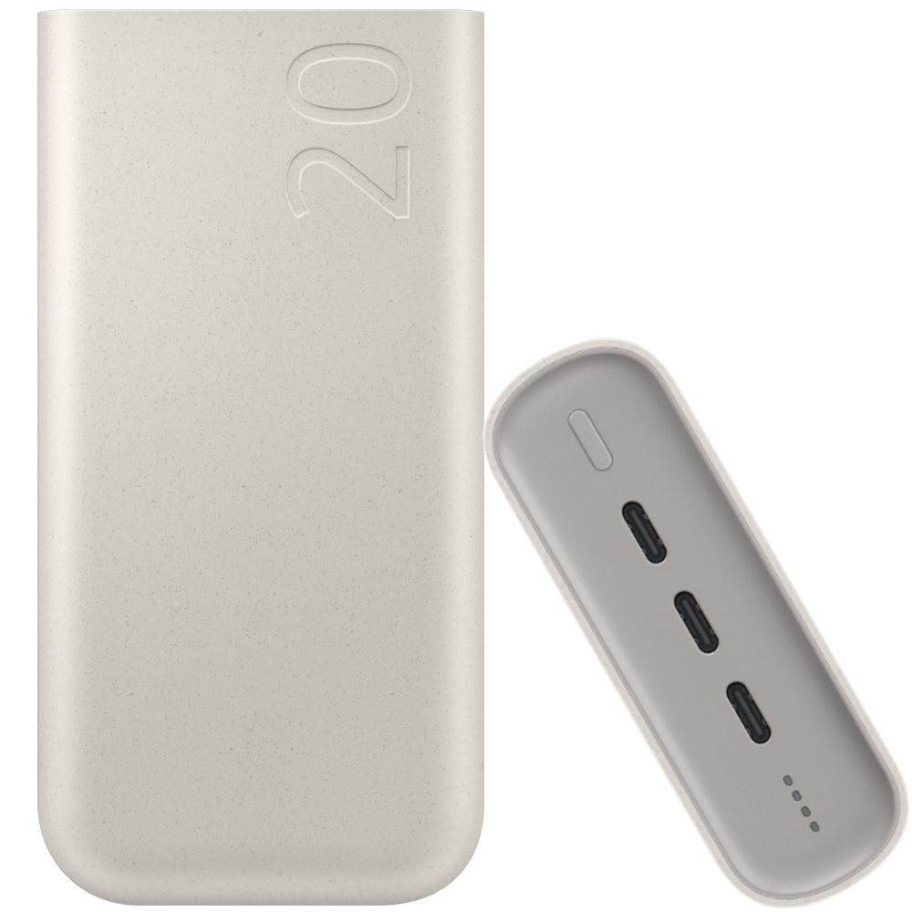 Power Bank Samsung EB-P4520XUEGEU 20000mAh Super Fast Charging 2.0 45W με 3xUSB-C In/Out Power Delivery Μπεζ | Power Bank - shopin.gr