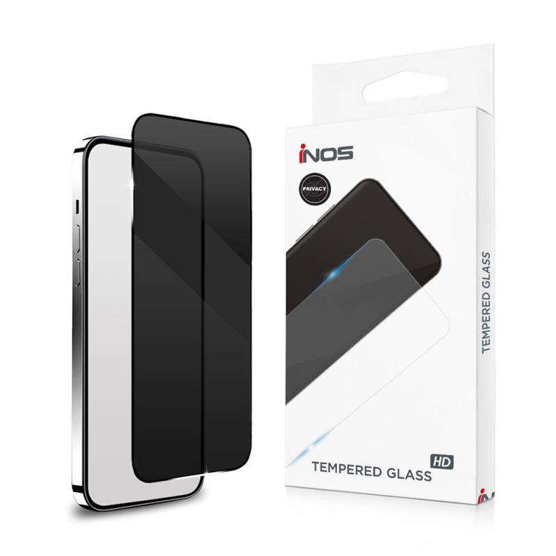 Tempered Glass Full Face Privacy inos 0.33mm Apple iPhone 18 Pro Max Μαύρο | Shopin.gr
