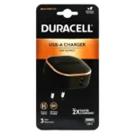 Φορτιστής Ταξιδίου Duracell με Έξοδο USB A 12W 2.4A Μαύρο | Shopin.gr