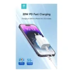 Φορτιστής Ταξιδίου Ταχείας Φόρτισης Devia Suit RLC-381B με Έξοδο USB C PD 20W & Καλώδιο USB C σε Lightning 1m Smart Λευκό | Shopin.gr