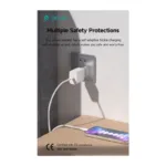 Φορτιστής Ταξιδίου Ταχείας Φόρτισης Devia RCE-3005CL με Έξοδο USB C GaN PD 30W & Καλώδιο USB C σε USB C 1m Smart Λευκό | Shopin.gr