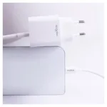 Φορτιστής Ταξιδίου Ταχείας Φόρτισης Maxlife MXTC-06-20AC με Διπλή Έξοδο USB A & USB C 20W & Καλώδιο USB C σε Lightning 1m Λευκό | Shopin.gr