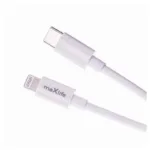 Φορτιστής Ταξιδίου Ταχείας Φόρτισης Maxlife MXTC-06-20AC με Διπλή Έξοδο USB A & USB C 20W & Καλώδιο USB C σε Lightning 1m Λευκό | Shopin.gr